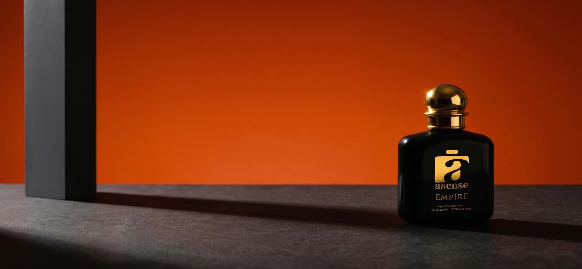 Asense Empire eau de parfum, campaign photograph from the Royal Orchid Perfumes catalog